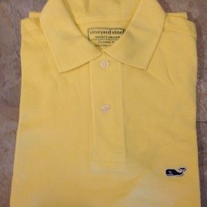 New With Tags Vineyard Vines Yellow Polo Size M